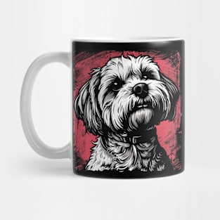 Retro Art Maltese dog Lover Mug